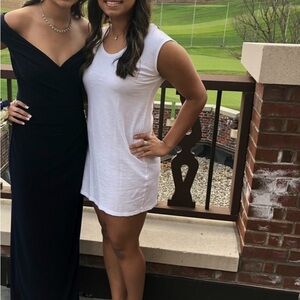 White short sleeve dress from express